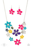 Paparazzi Zi Collection 2013  Multi Flower Necklace & Earring Set Paparazzi Jewelry