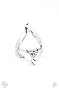 Paparazzi "Point Out The Obvious" Silver FASHION FIX Ring Paparazzi Jewelry