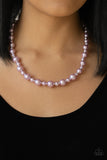 Paparazzi "Pearl Heirloom" Purple Necklace & Earring Set Paparazzi Jewelry