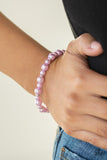 Paparazzi "Powder and Pearls" Purple Bracelet Paparazzi Jewelry