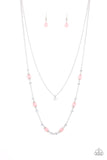 Paparazzi "Irresistibly Iridescent" Pink Necklace & Earring Set Paparazzi Jewelry