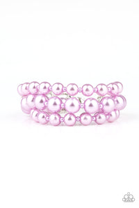 Paparazzi "Total PEARL-fection" Purple Bracelet Paparazzi Jewelry