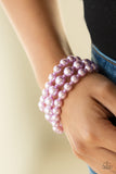 Paparazzi "Total PEARL-fection" Purple Bracelet Paparazzi Jewelry