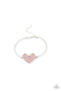 Paparazzi "Heart-Stopping Shimmer" Pink Bracelet Paparazzi Jewelry