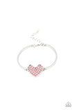 Paparazzi "Heart-Stopping Shimmer" Pink Bracelet Paparazzi Jewelry