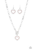Paparazzi "With My Whole Heart" Pink Necklace & Earring Set Paparazzi Jewelry