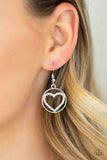Paparazzi "With My Whole Heart" White Necklace & Earring Set Paparazzi Jewelry