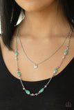 Paparazzi "Irresistibly Iridescent" Green Necklace & Earring Set Paparazzi Jewelry