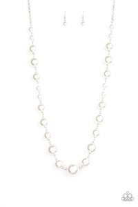 Paparazzi "Pearl Prodigy" Exclusive White Necklace & Earring Set Paparazzi Jewelry
