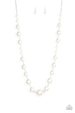 Paparazzi "Pearl Prodigy" Exclusive White Necklace & Earring Set Paparazzi Jewelry