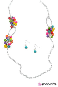Paparazzi "Embers of Elegance" Multi Necklace & Earring Set Paparazzi Jewelry