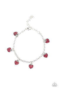 Paparazzi "Valentine Vibes" Red Bracelet Paparazzi Jewelry