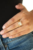 Paparazzi "Romantic Reverie" Gold Ring Paparazzi Jewelry