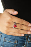 Paparazzi "Romantic Reverie" Red Ring Paparazzi Jewelry