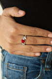 Paparazzi "Always Adored" Red Ring Paparazzi Jewelry