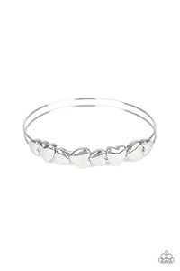 Paparazzi "Totally Tenderhearted" Silver Bracelet Paparazzi Jewelry