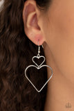 Paparazzi "Heartbeat Harmony" Silver Earrings Paparazzi Jewelry