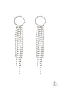 Paparazzi "Endless Sheen" White Earrings Paparazzi Jewelry