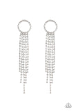 Paparazzi "Endless Sheen" White Earrings Paparazzi Jewelry