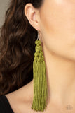 Paparazzi "Magic Carpet Ride" Green Earrings Paparazzi Jewelry