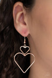 Paparazzi "Heartbeat Harmony" Rose Gold Earrings Paparazzi Jewelry