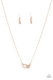 Paparazzi "Charming Couple" Rose Gold Necklace & Earring Set Paparazzi Jewelry