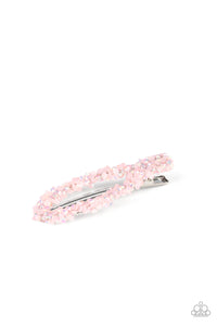 Paparazzi "Dusted In Dazzle" Pink Hair Clip Paparazzi Jewelry