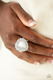 Paparazzi "Lovely Luster" White Ring Paparazzi Jewelry