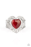 Paparazzi "What The Heart Wants" Red Ring Paparazzi Jewelry