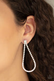 Paparazzi "Diamond Drops" White Earrings Paparazzi Jewelry