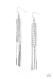 Paparazzi "Rhinestone Romance" White Earrings Paparazzi Jewelry