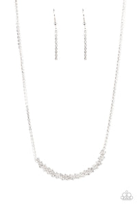 Paparazzi "Glamour Glow" White Necklace & Earring Set Paparazzi Jewelry