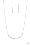 Paparazzi "Glamour Glow" White Necklace & Earring Set Paparazzi Jewelry