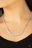 Paparazzi "Glamour Glow" White Necklace & Earring Set Paparazzi Jewelry