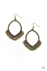 Paparazzi "Heirloom Harmony" Brass Earrings Paparazzi Jewelry