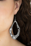 Paparazzi "Industrial Imperfection" Black Earrings Paparazzi Jewelry