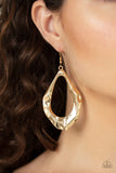 Paparazzi "Industrial Imperfection" Gold Earrings Paparazzi Jewelry