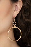 Paparazzi "Total Focus" Gold Earrings Paparazzi Jewelry