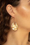 Paparazzi "Ruffled Refinery" Gold Earrings Paparazzi Jewelry