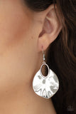 Paparazzi "Ruffled Refinery" Silver Earrings Paparazzi Jewelry