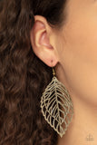 Paparazzi "Take it or Leaf it" Brass Earrings Paparazzi Jewelry