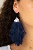 Paparazzi "Tassel Tempo" Blue Earrings Paparazzi Jewelry