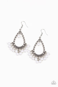 Paparazzi "Positively Prismatic" White Earrings Paparazzi Jewelry