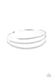 Paparazzi "Iridescently Infatuated" White Bracelet Paparazzi Jewelry