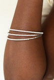 Paparazzi "Iridescently Infatuated" White Bracelet Paparazzi Jewelry