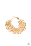 Paparazzi "Fast Ball" Gold Bracelet Paparazzi Jewelry