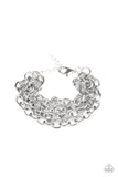 Paparazzi "Fast Ball" Silver Bracelet Paparazzi Jewelry