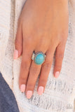 Paparazzi "Bountiful Deserts" FASHION FIX Blue Ring Paparazzi Jewelry