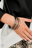 Paparazzi "Ensnared" FASHION FIX Black Bracelet Paparazzi Jewelry