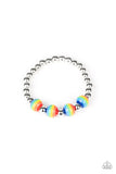Girl's Starlet Shimmer 199XX Multi Color and Silver Bead 10 for $10 Bracelets Paparazzi Jewelry